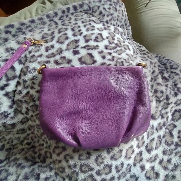 Marc  by Marc Jacobs | Purple Leather Percy Bag Bag with Antique gold hardware - Picture 3 of 16